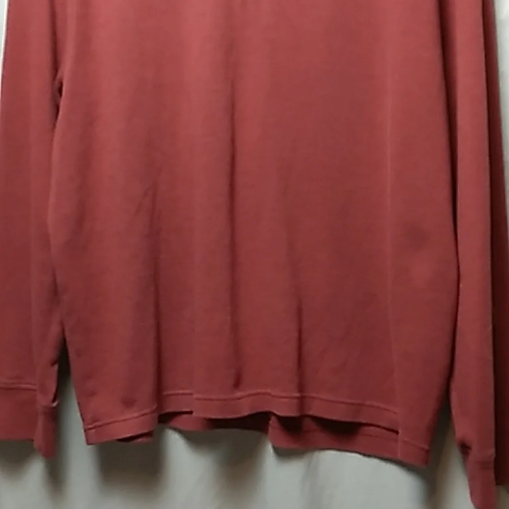 Mens Callaway 3/4 zip up pull over in rust color size XL